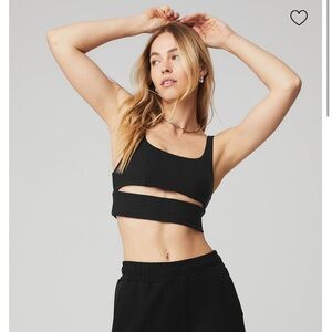 Alo Yoga Slit Bra Black